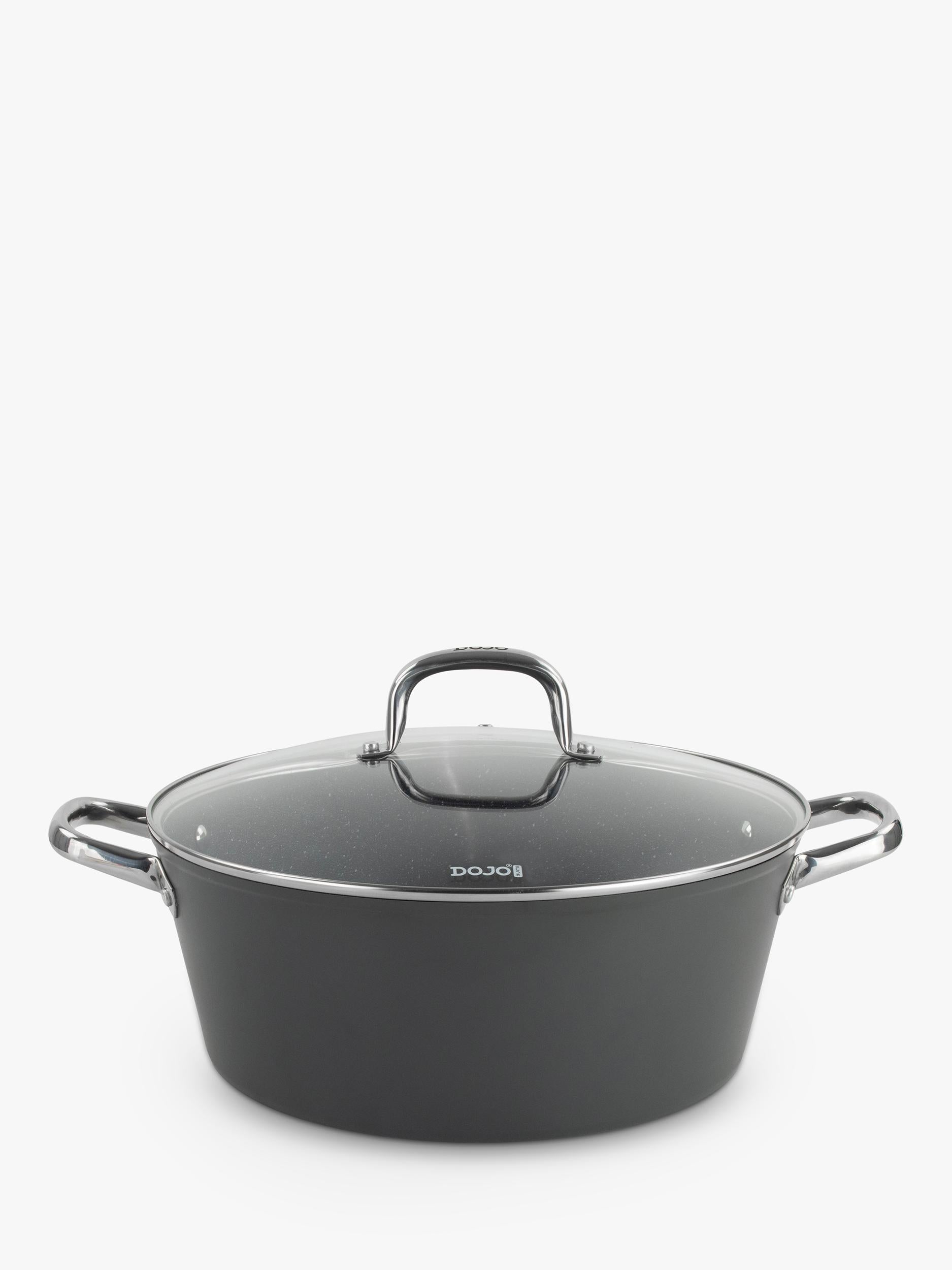 Dojo Yumi Neverstick casserole pot with lid, 32cm - British product