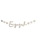 Gold Engaged Celebration Banner