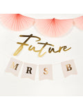 Personalizable 'Future Mrs' Card Banner for Hen Parties