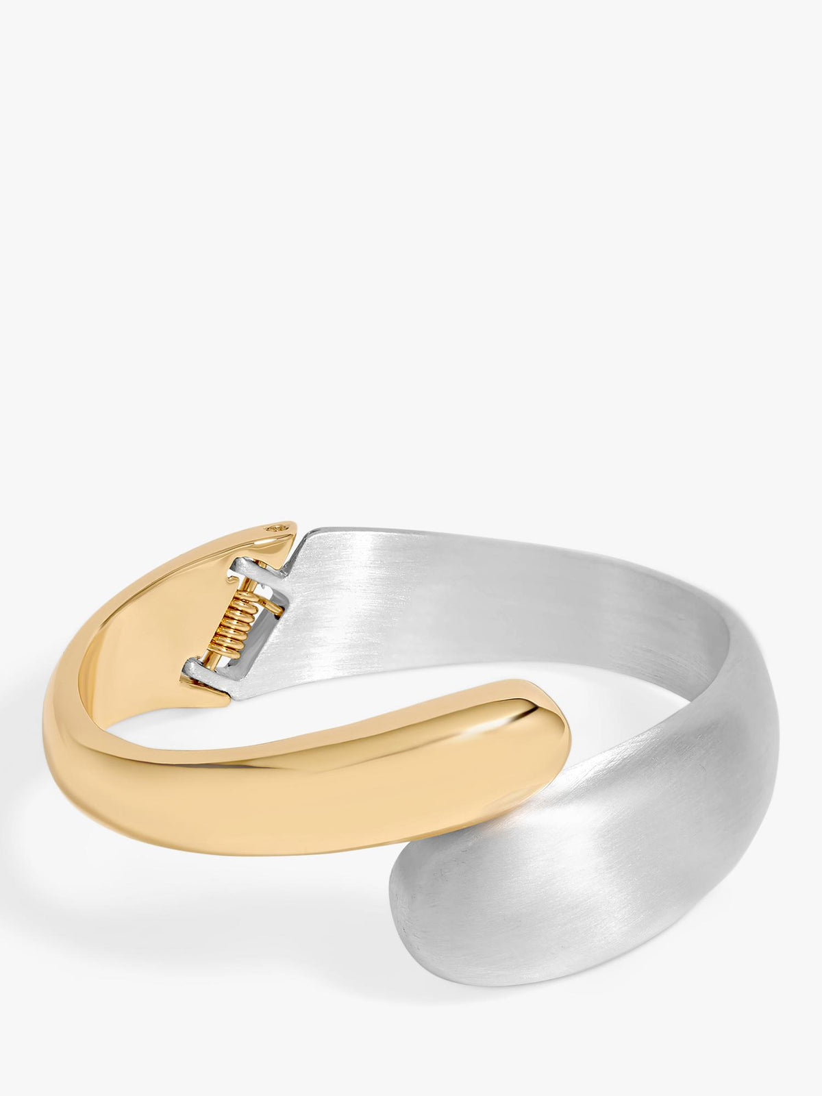 Two-Tone Gold and Silver Bangle