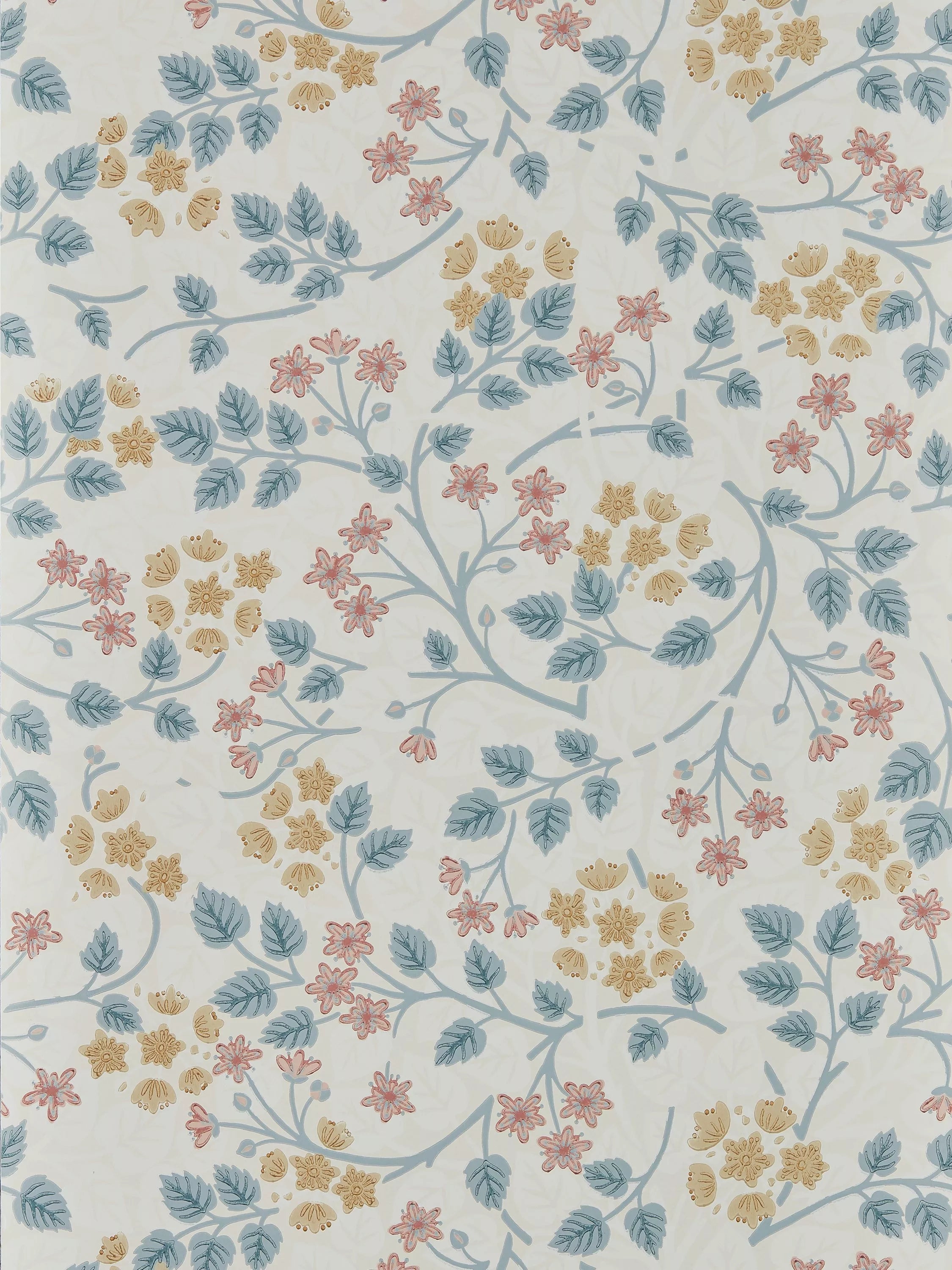 Sanderson Silver Lime Wallpaper (British brand)