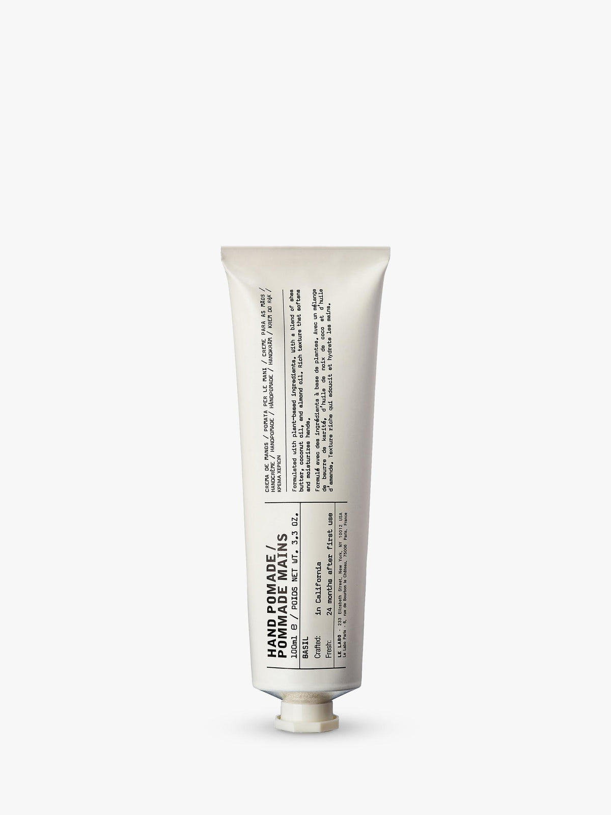 Basil-Scented Hand Pomade with Shea Butter and Oils 100ml