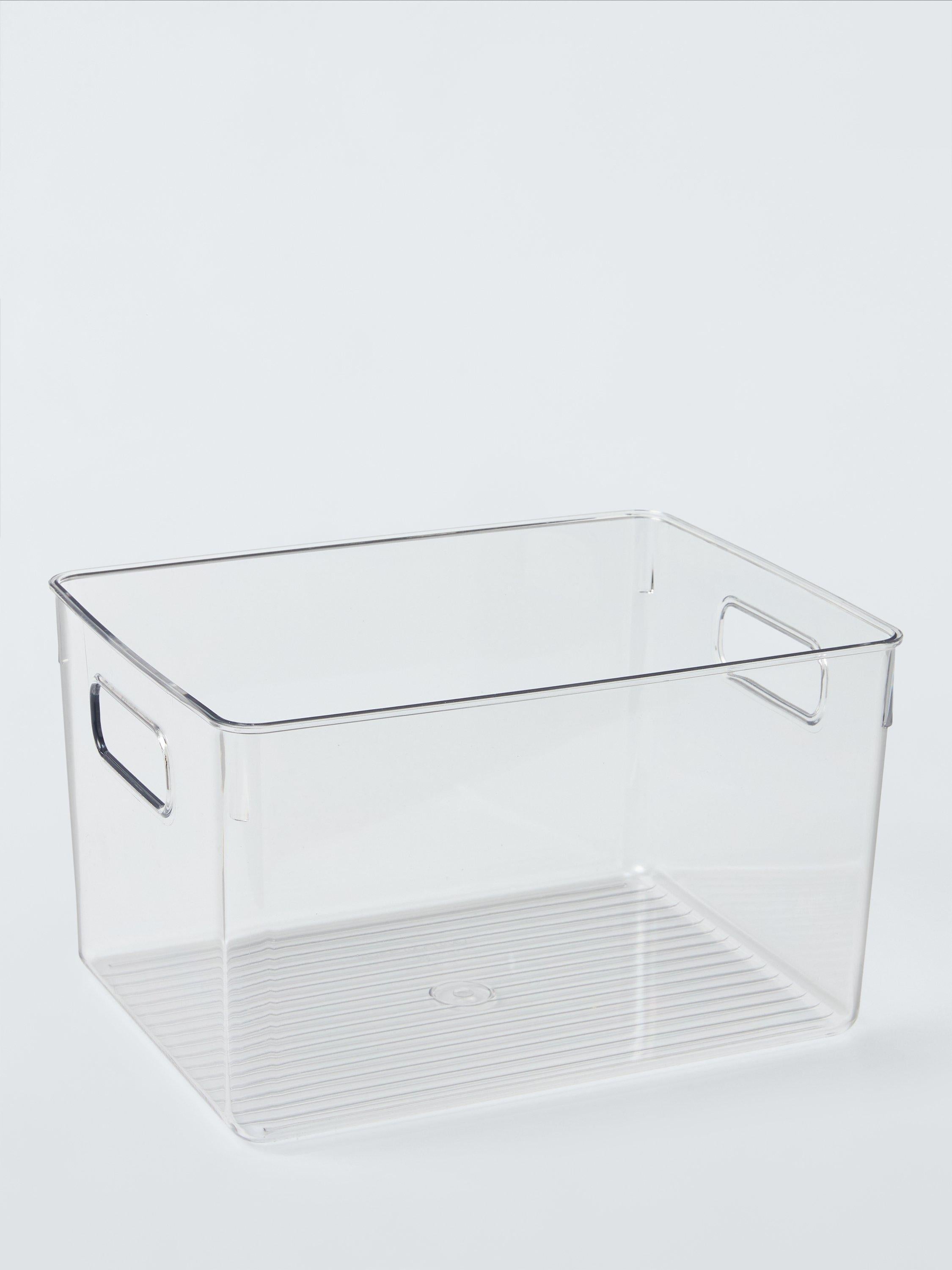 John Lewis clear plastic storage box medium, UK version