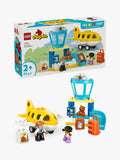 LEGO DUPLO airport playset for toddlers with figures and airplane, UK version