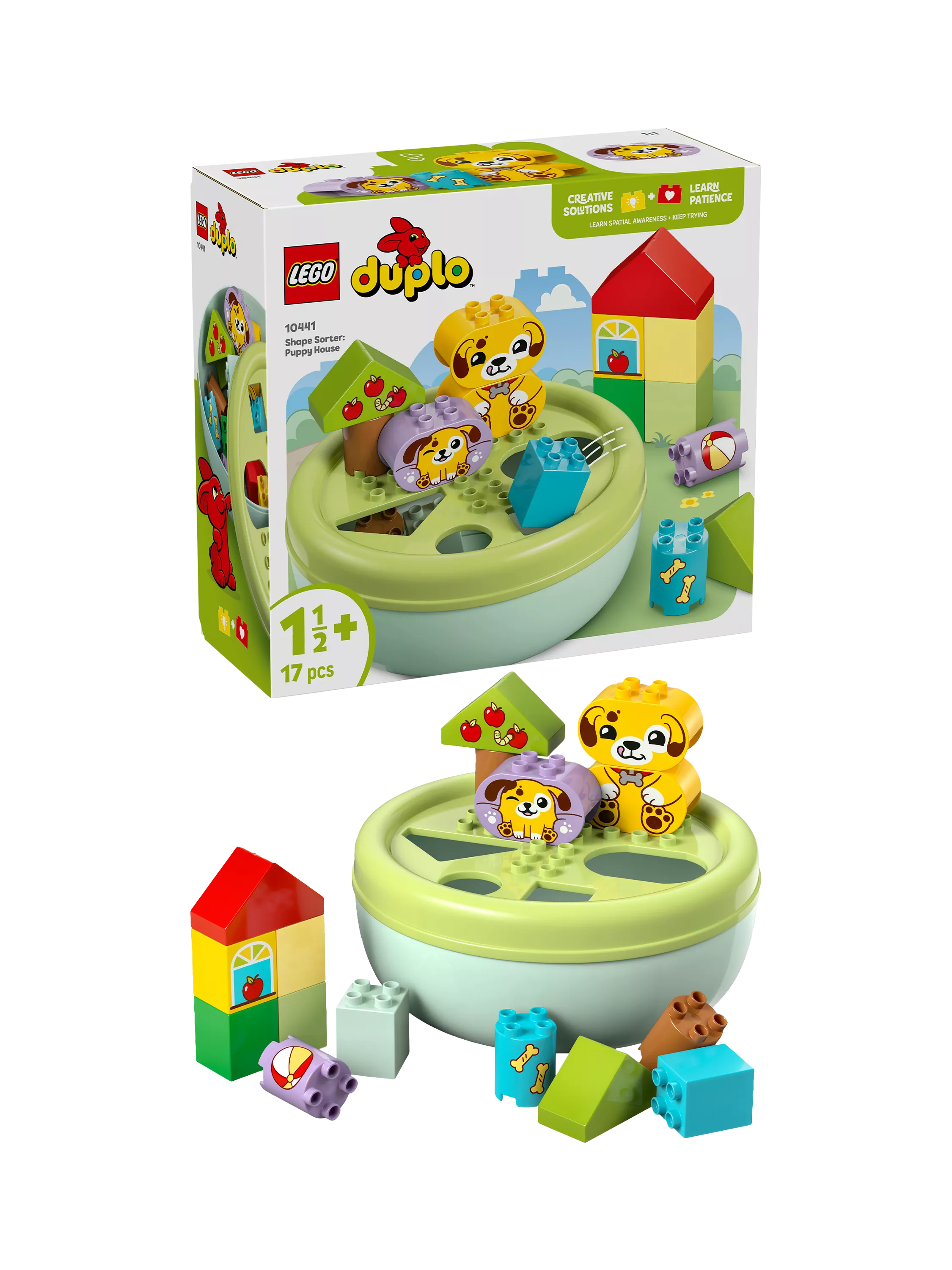 LEGO DUPLO Shape Sorter Puppy House toy, UK version