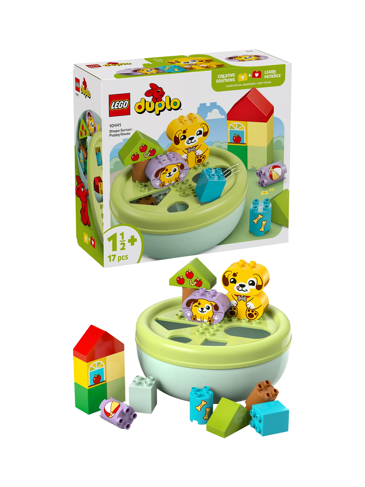 LEGO DUPLO Shape Sorter Puppy House toy, UK version