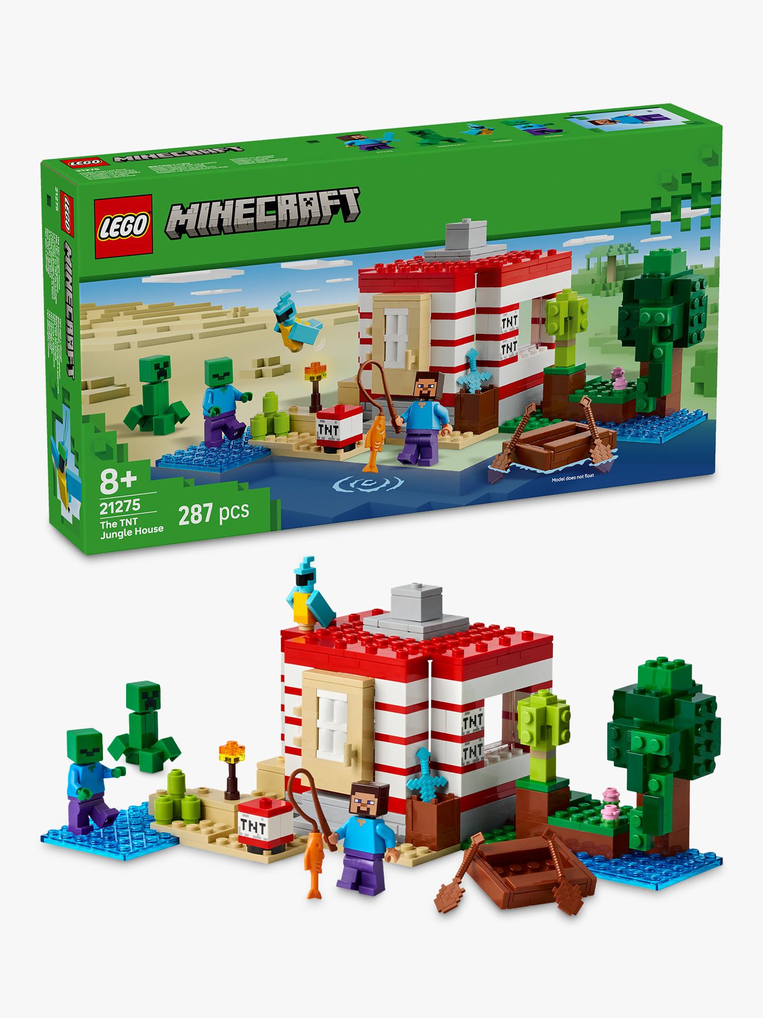 Lego Minecraft TNT Jungle House building set, UK version