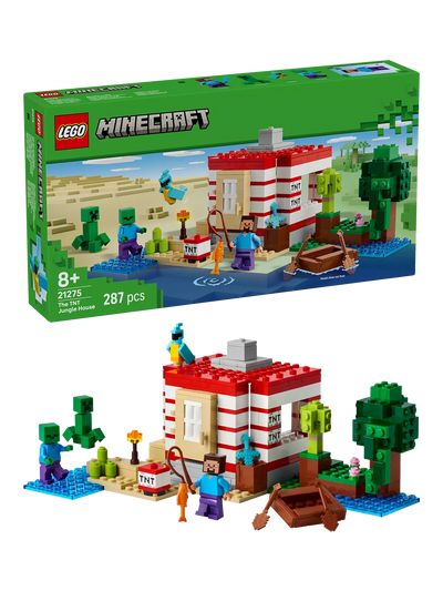 Lego Minecraft The TNT Jungle House Building Set 21275