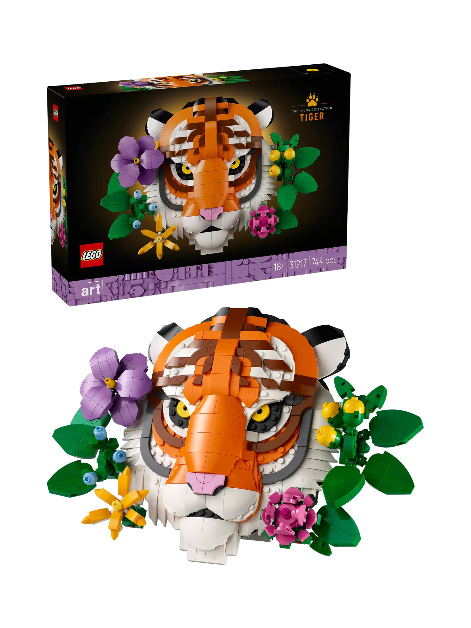 LEGO The Fauna Collection Tiger art building set, UK version
