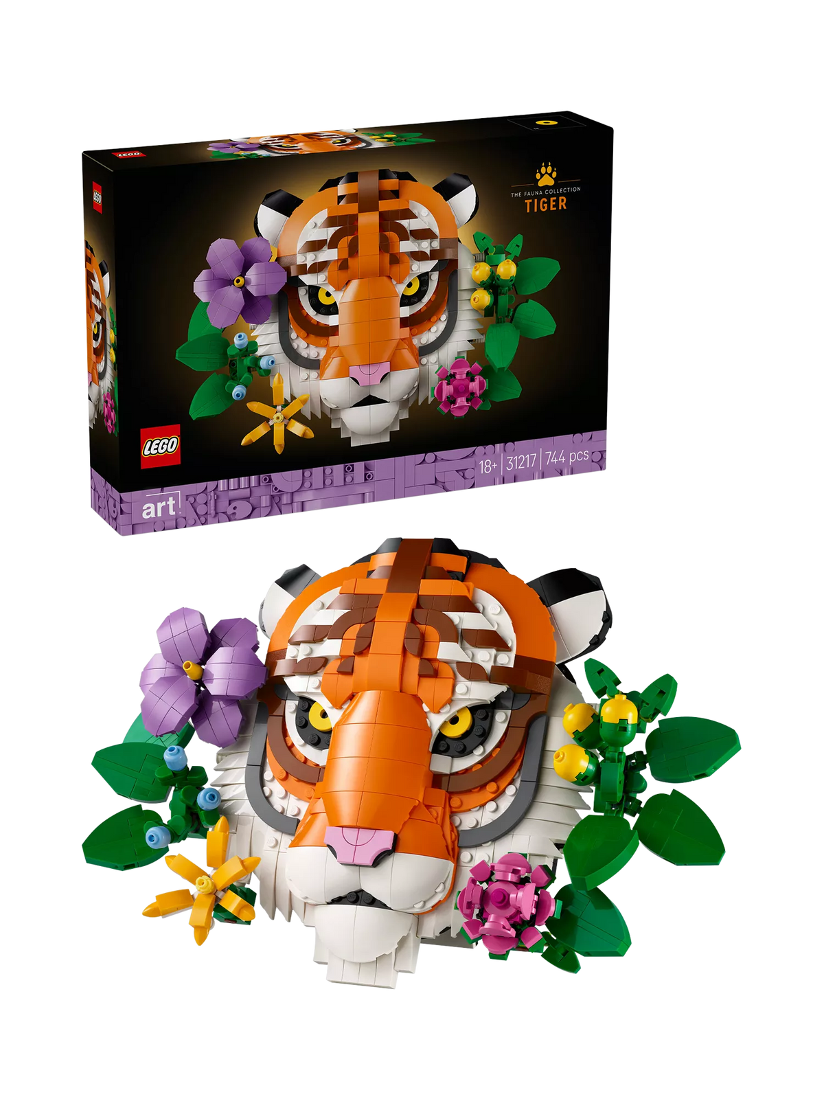 LEGO The Fauna Collection Tiger art building set, UK version
