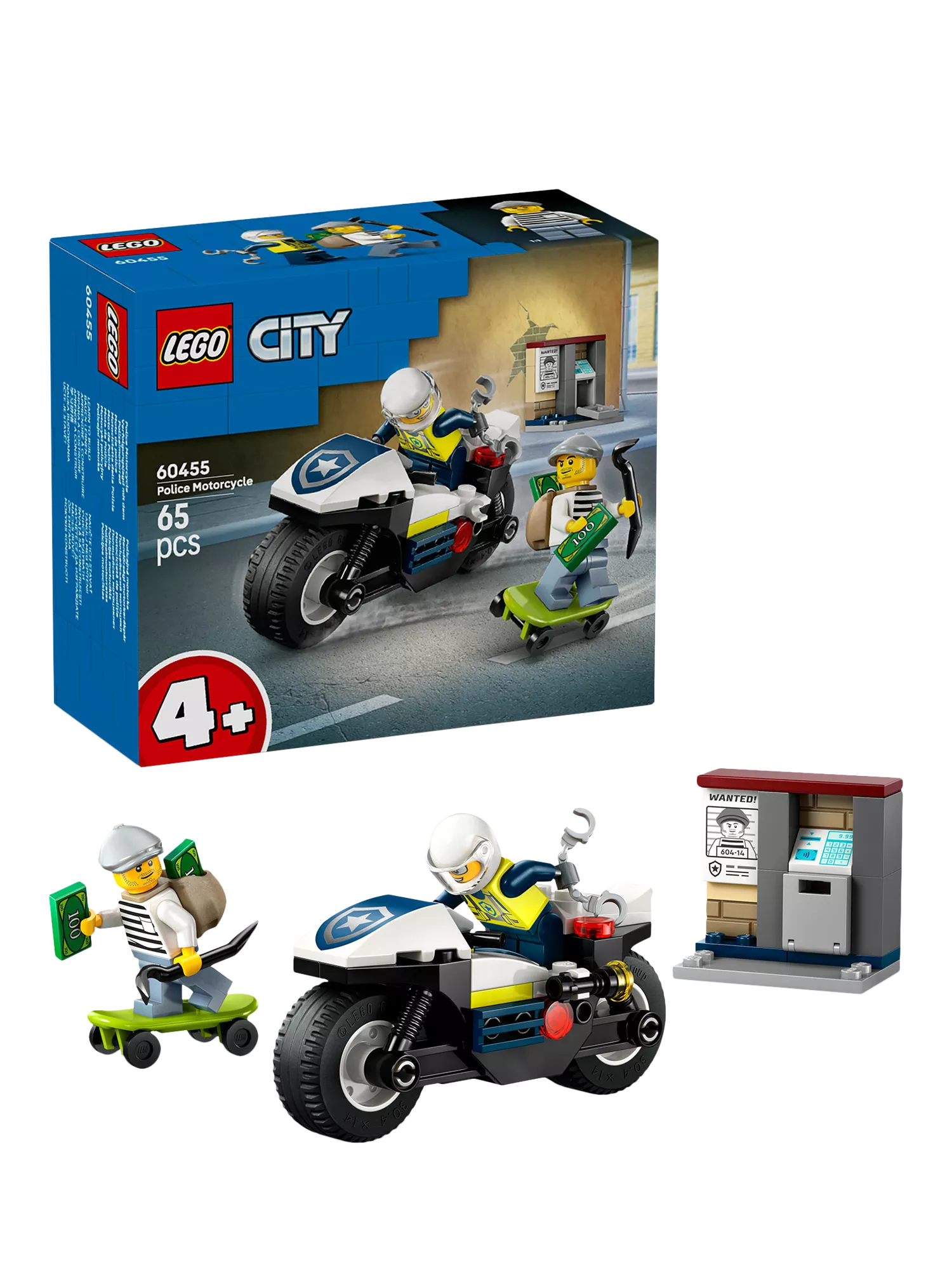 LEGO City Police Motorcycle Chase toy set, UK version