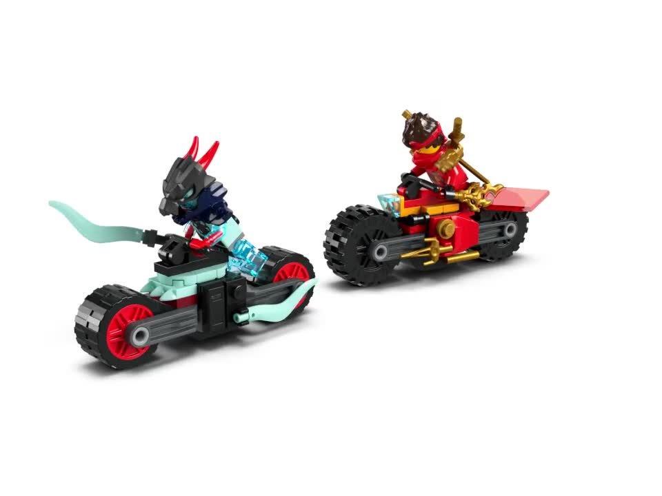 Lego NINJAGO Kai's Motorcycle Speed Race building set, UK version