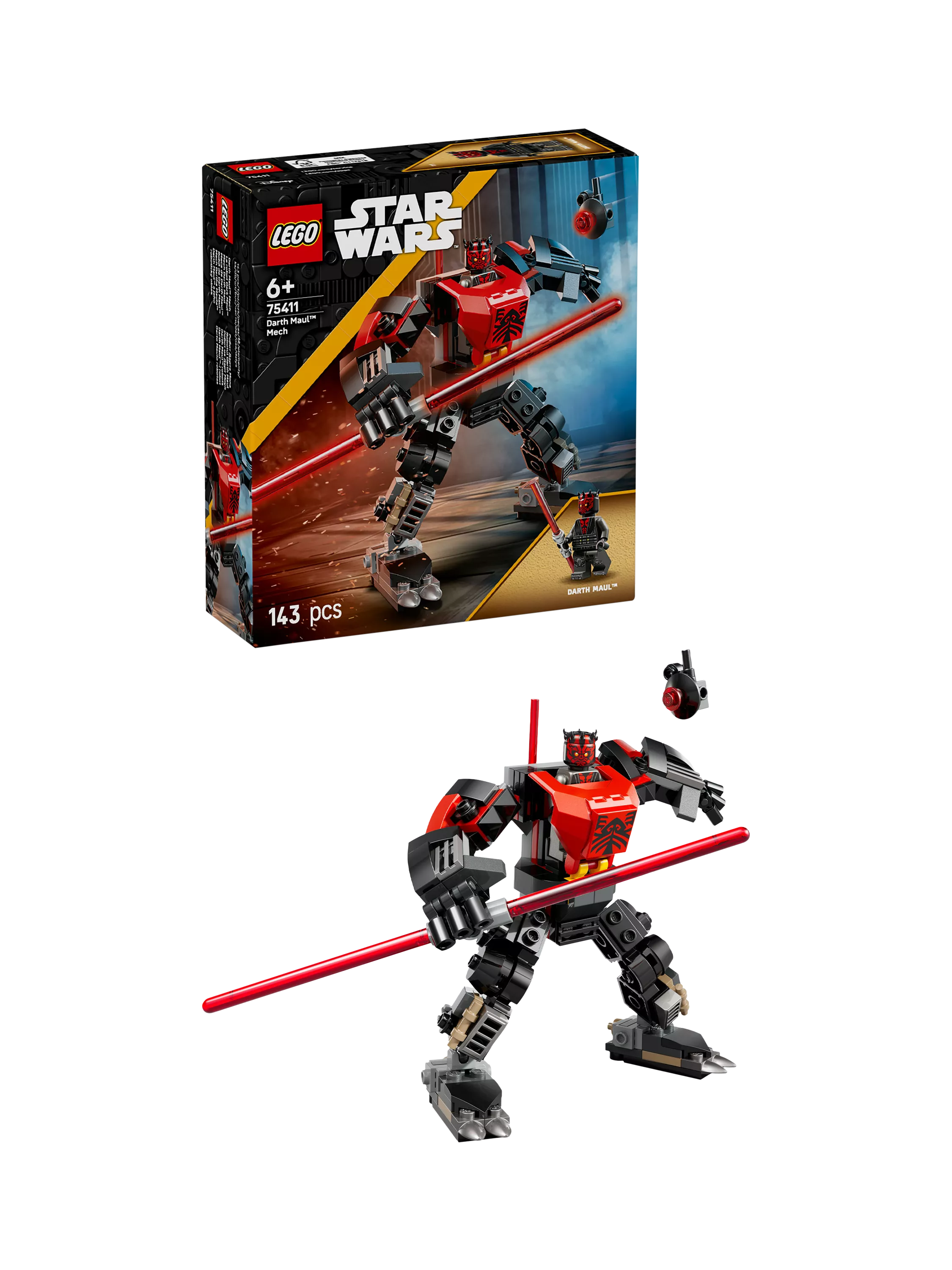 Lego Star Wars Darth Maul Mech building toy, UK version