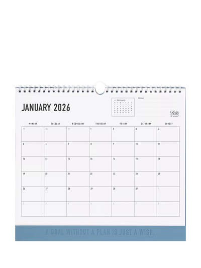 Letts Conscious 2026 Ocean Wall Calendar