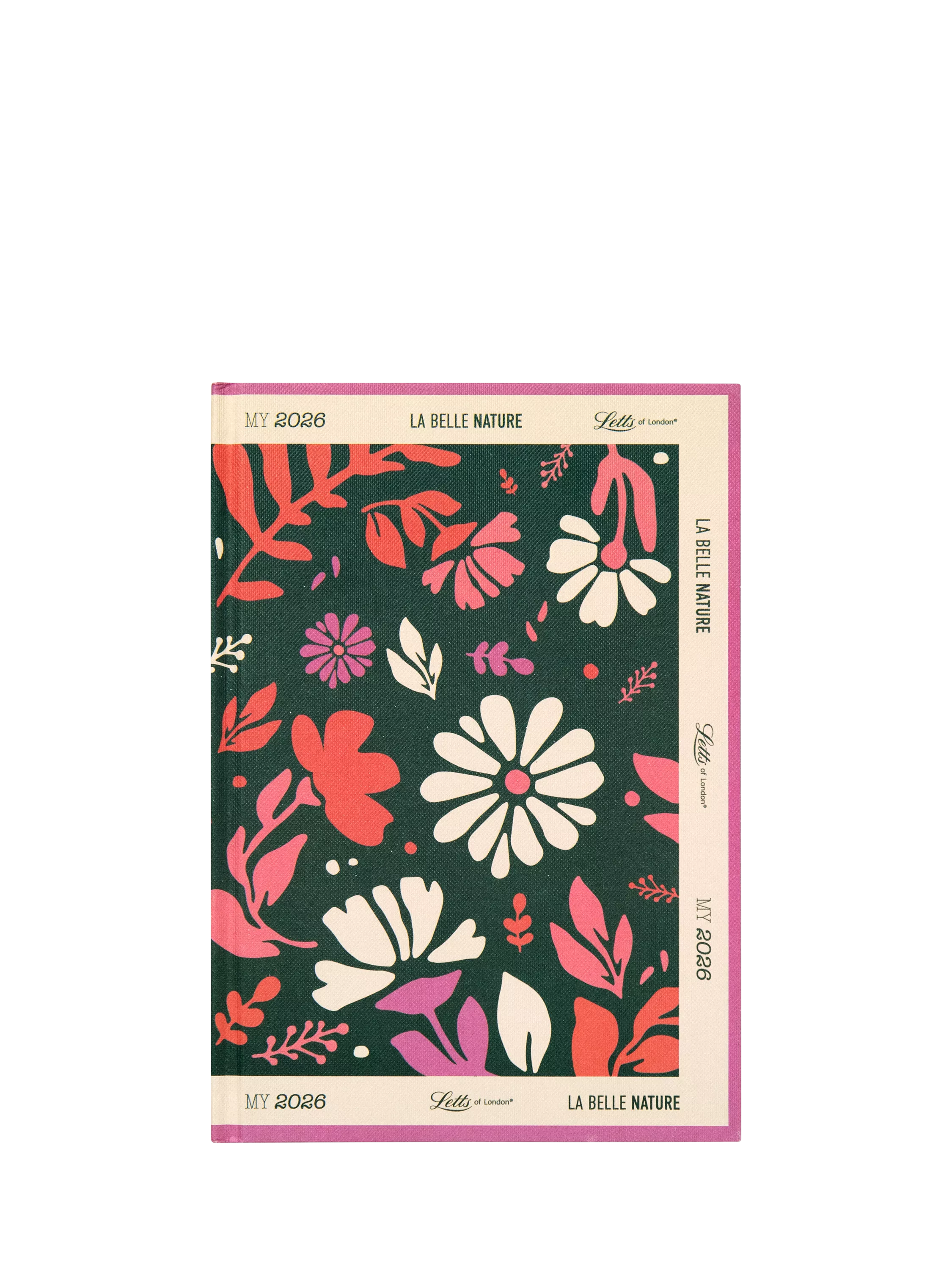 Letts A5 La Belle Week to View 2026 Diary, Vert