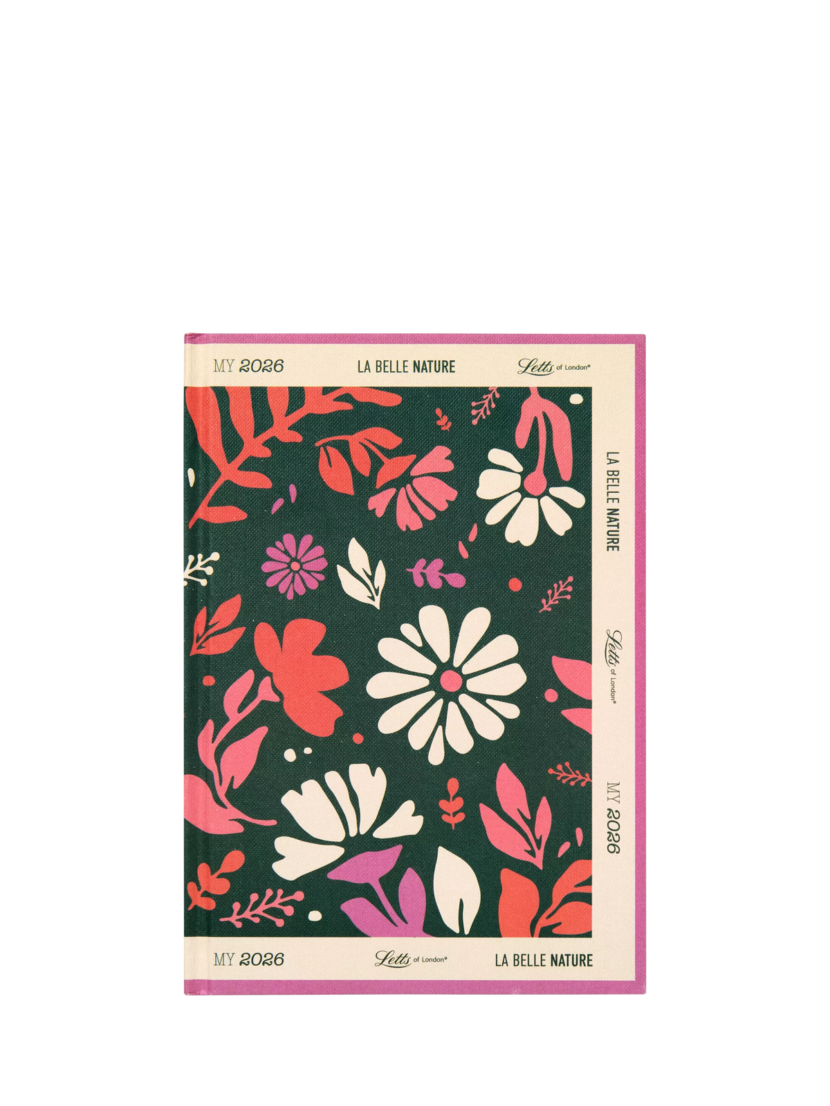 Letts A5 La Belle Week to View 2026 Diary, Vert