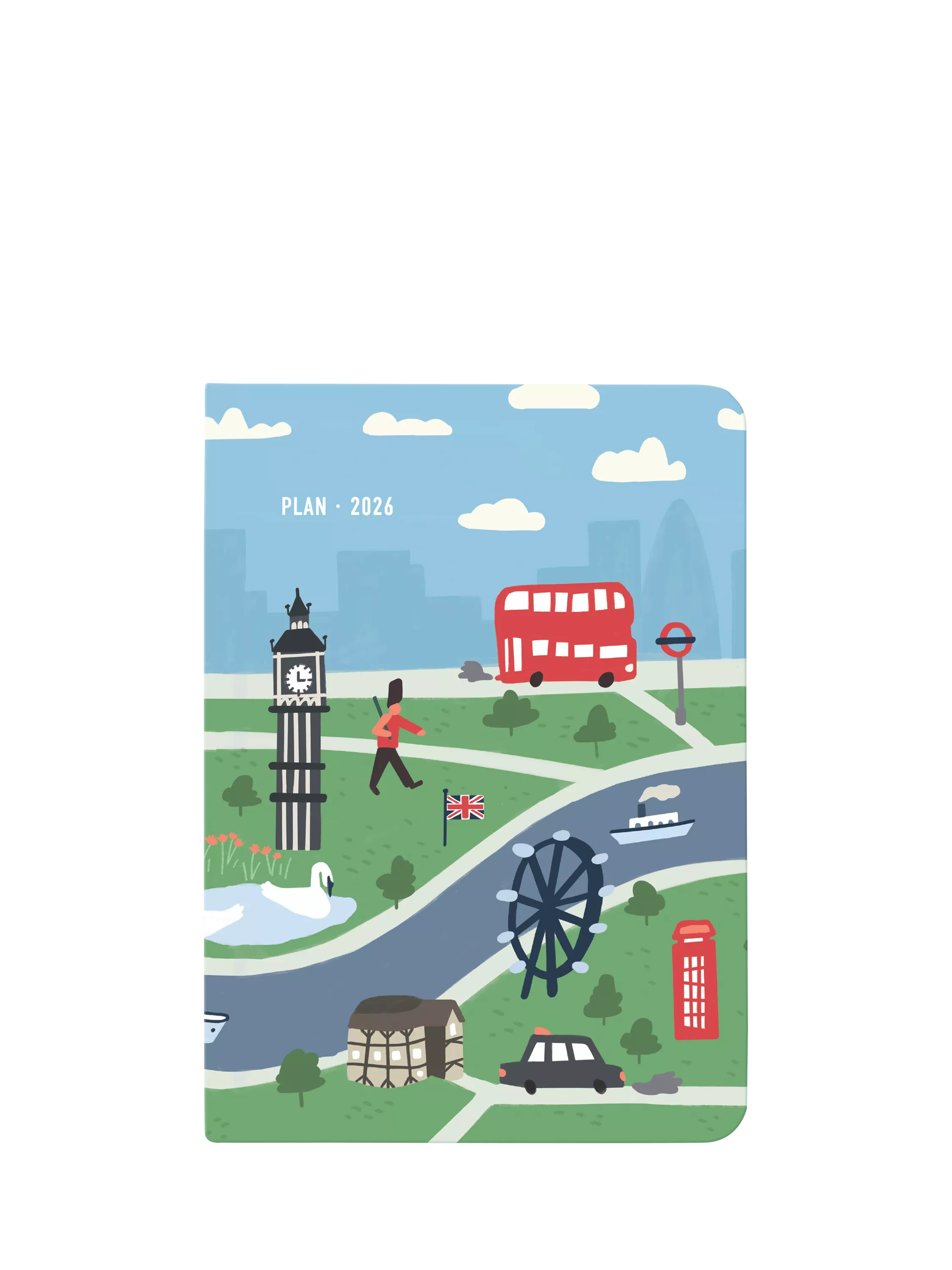 Letts A6 Wanderlust London Week to View 2026 Diary, Multi, UK version