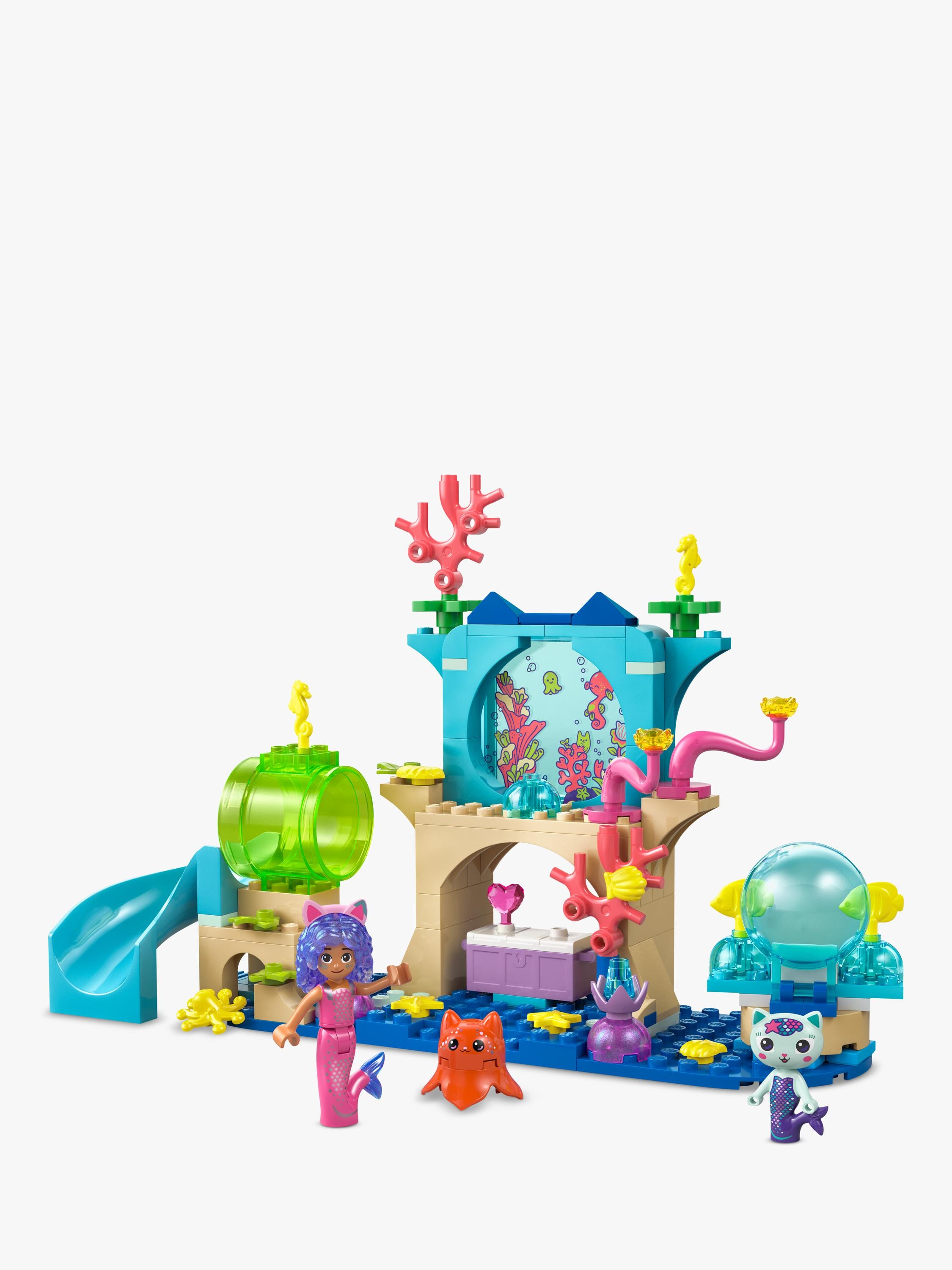 LEGO Gabby's Dollhouse Mermaid Aquarium Adventure playset, UK version