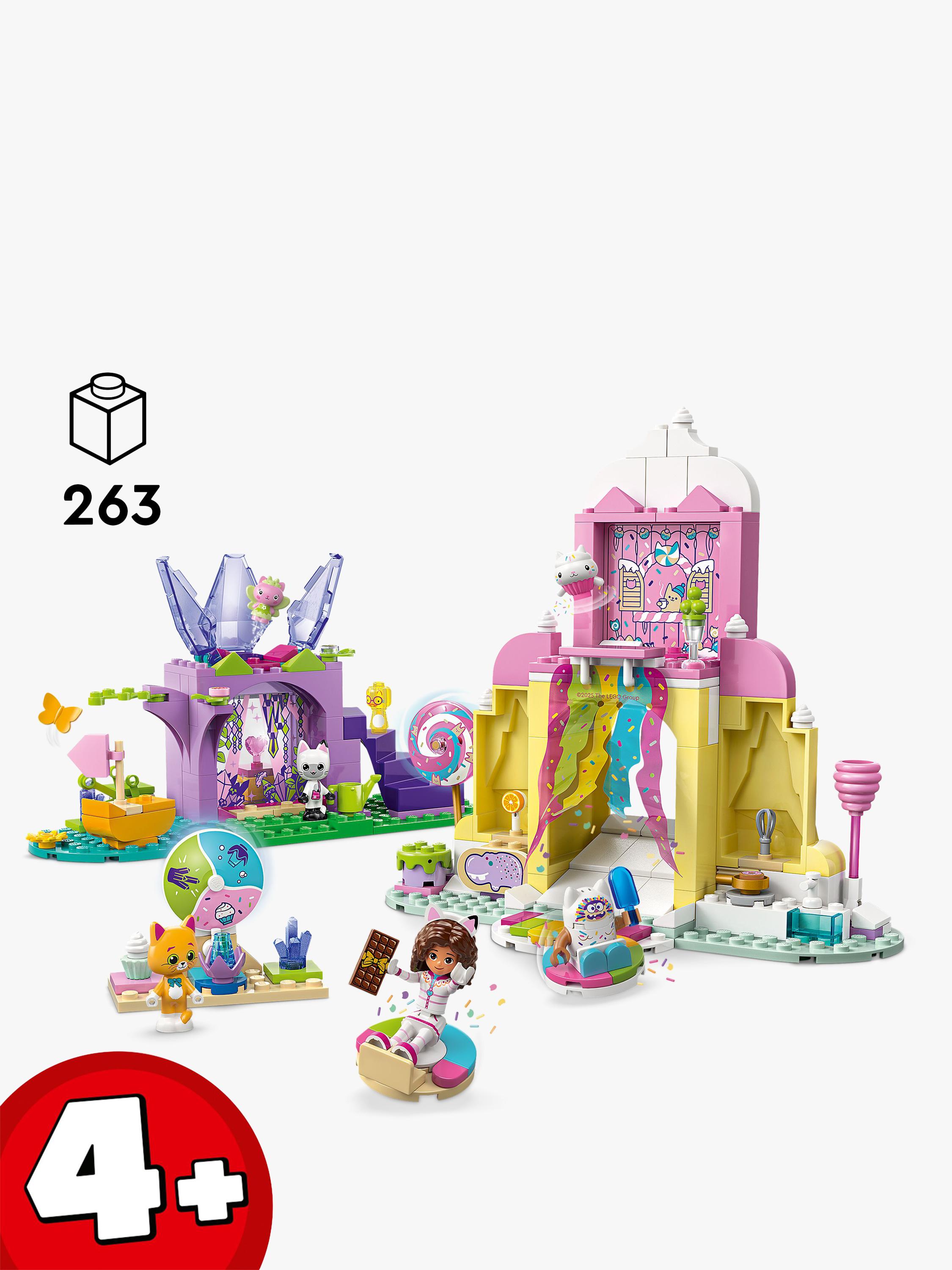Lego Gabby's Dollhouse Sweet Treat Mountain & Kitty Garden building set 263 pieces, UK version