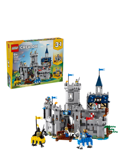 Lego Creator 31168 3-in-1 Medieval Horse Knight Castle Building Set