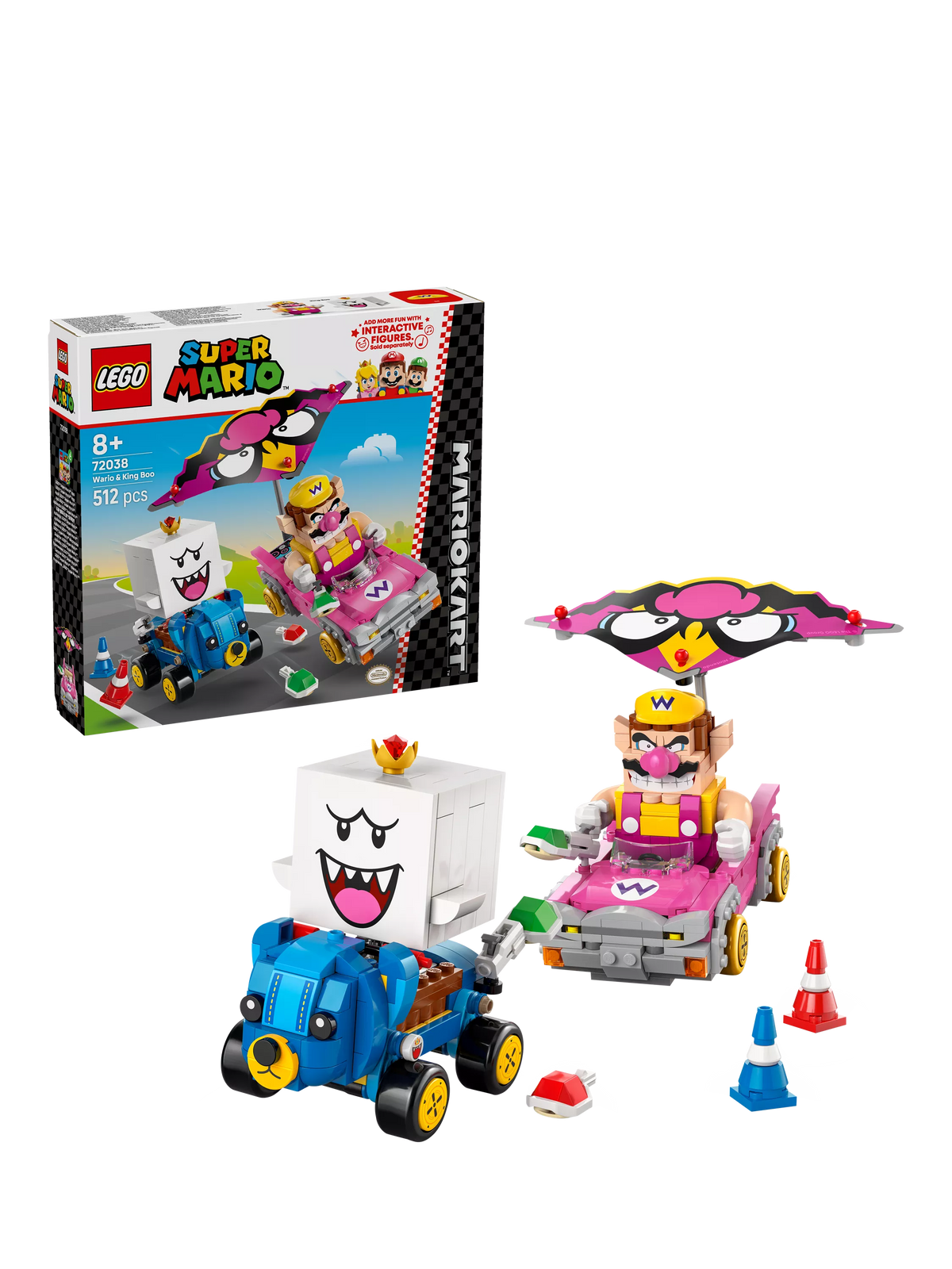 LEGO Mario Kart Wario and King Boo toy set, UK version