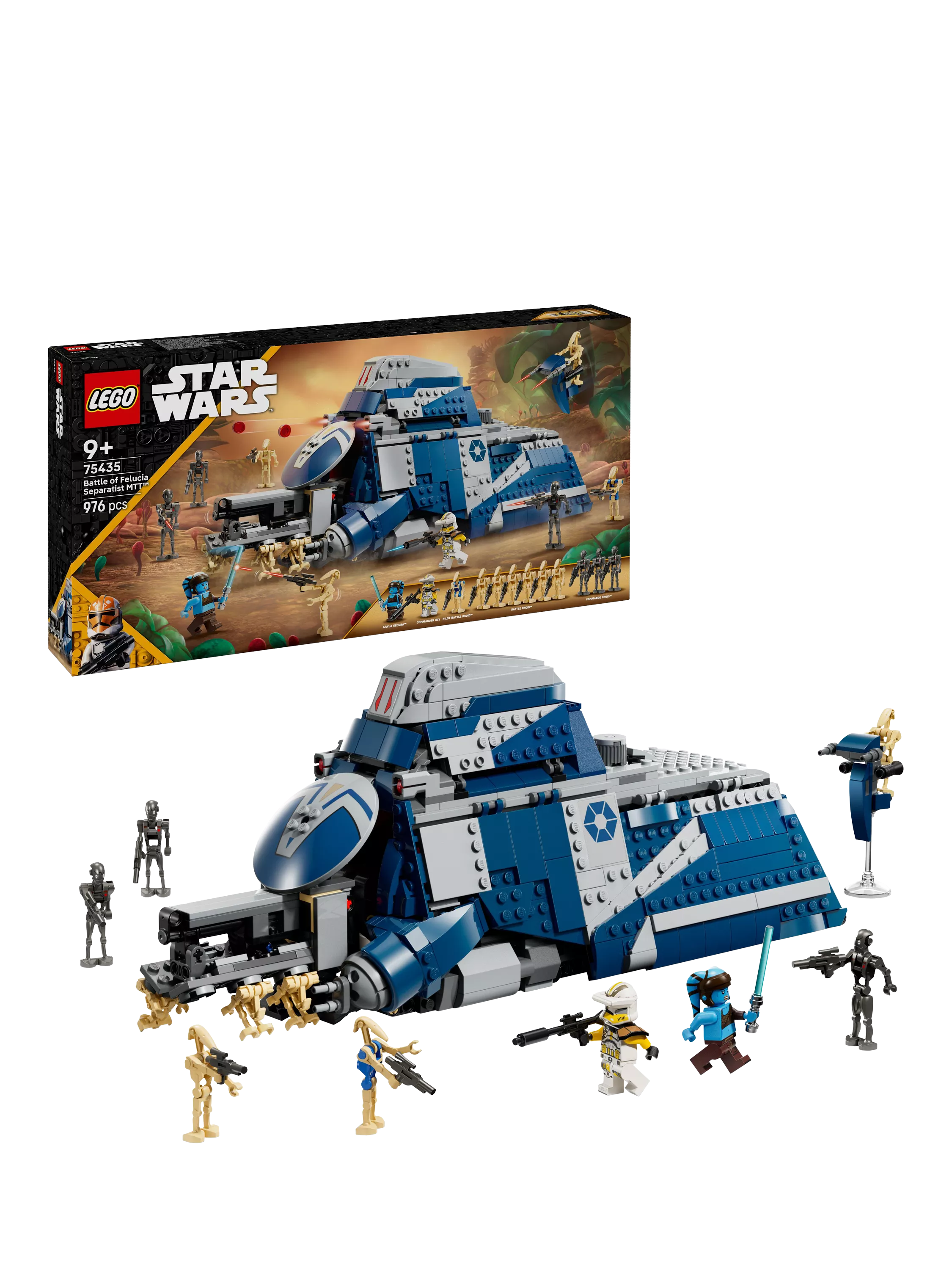 Lego Star Wars Battle of Felucia Separatist MTT building set, UK version