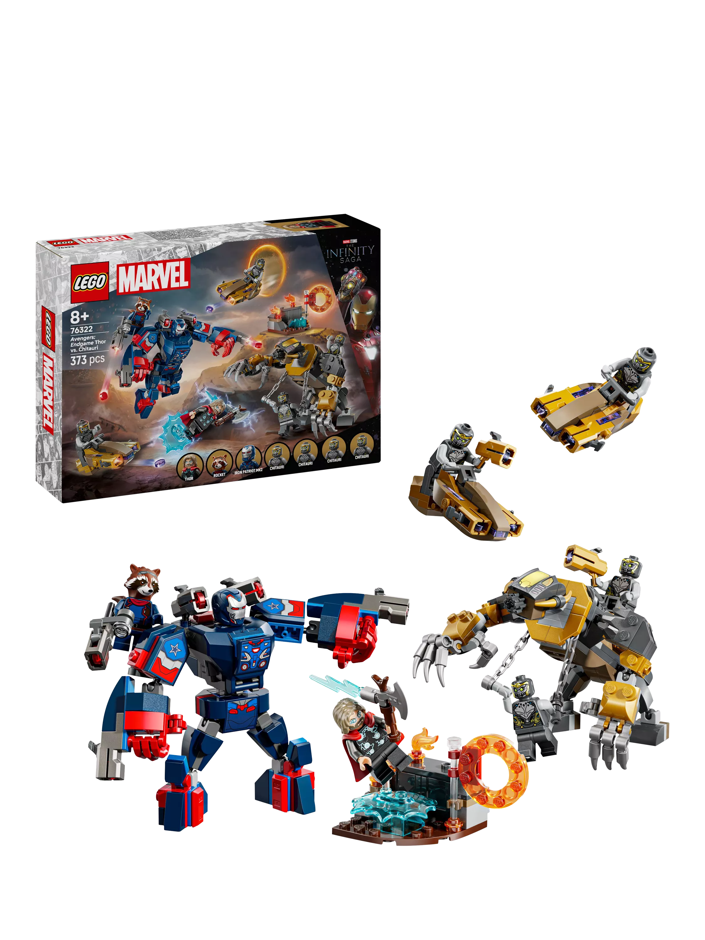LEGO Marvel Avengers: Endgame Thor vs. Chitauri building set, UK version
