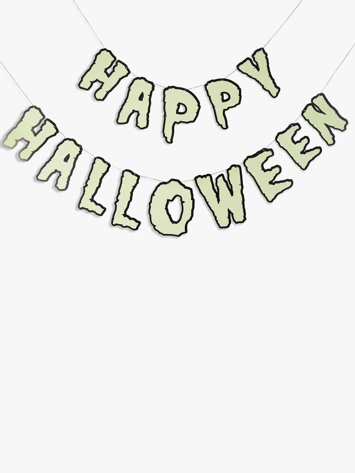 Happy Halloween Glow in the Dark Card Banner 200cm