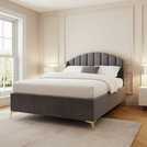 GFW Pettine Double Ottoman Bed Frame Grey, UK version