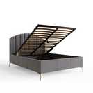 GFW Pettine Double Ottoman Bed Frame Grey, UK version