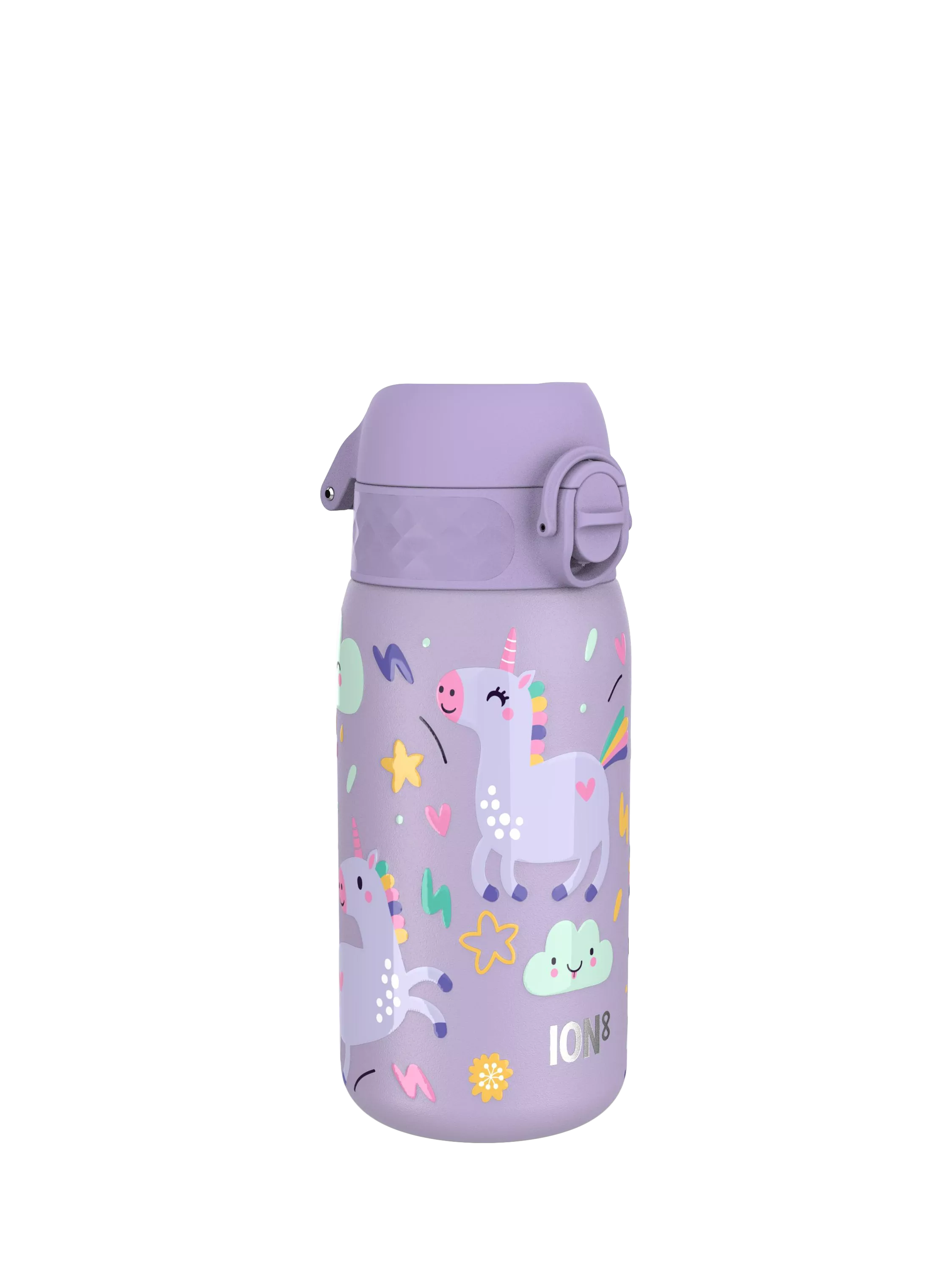 Ion8 kids stainless steel leak-proof drinks bottle Unicorn 400ml, UK version
