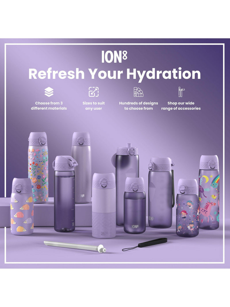 Ion8 kids stainless steel leak-proof drinks bottle Unicorn 400ml, UK version