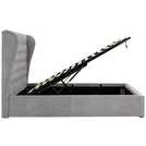 GFW Dakota Kingsize Ottoman Storage Bed in Grey, UK version