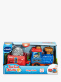VTech interactive cargo train toy with light-up button and sound effects (British brand)