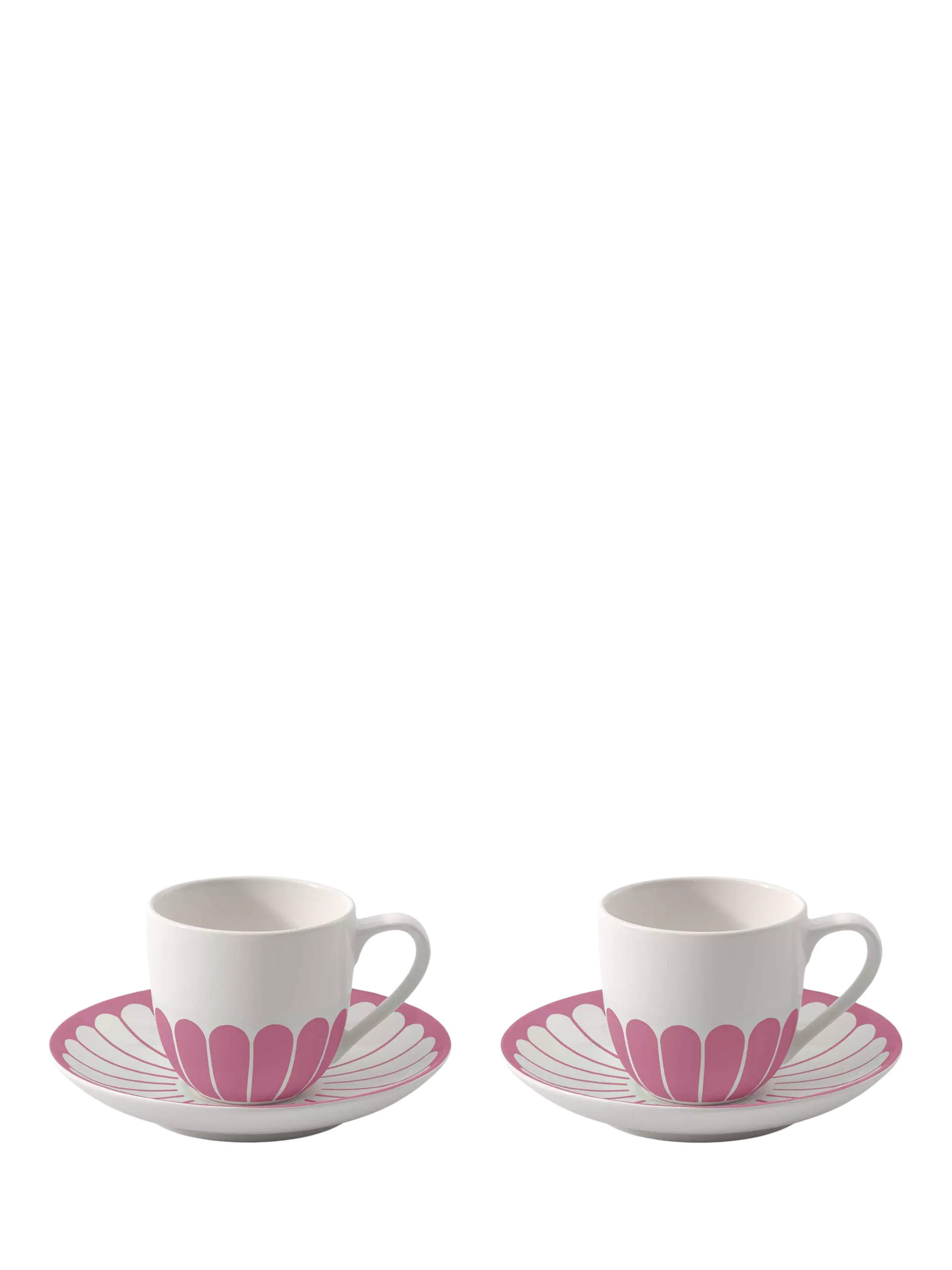 Villeroy & Boch floral porcelain espresso cup and saucer set, 70ml, 2-piece (British brand)