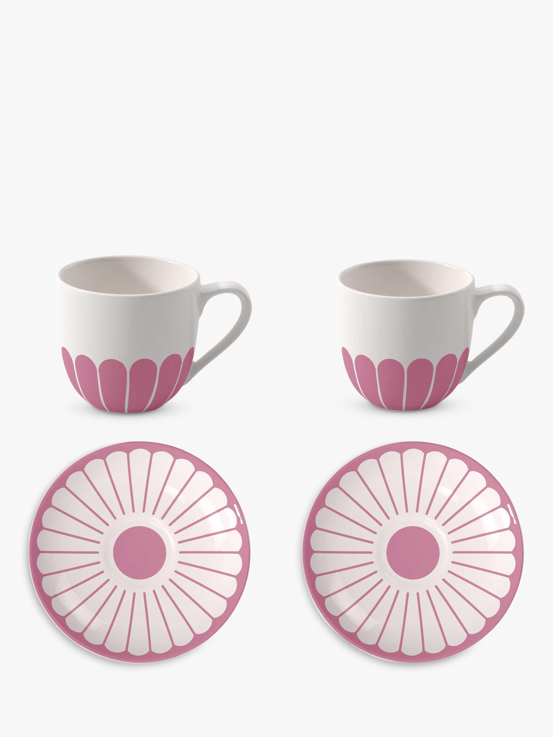 Villeroy & Boch floral porcelain espresso cup and saucer set, 70ml, 2-piece (British brand)