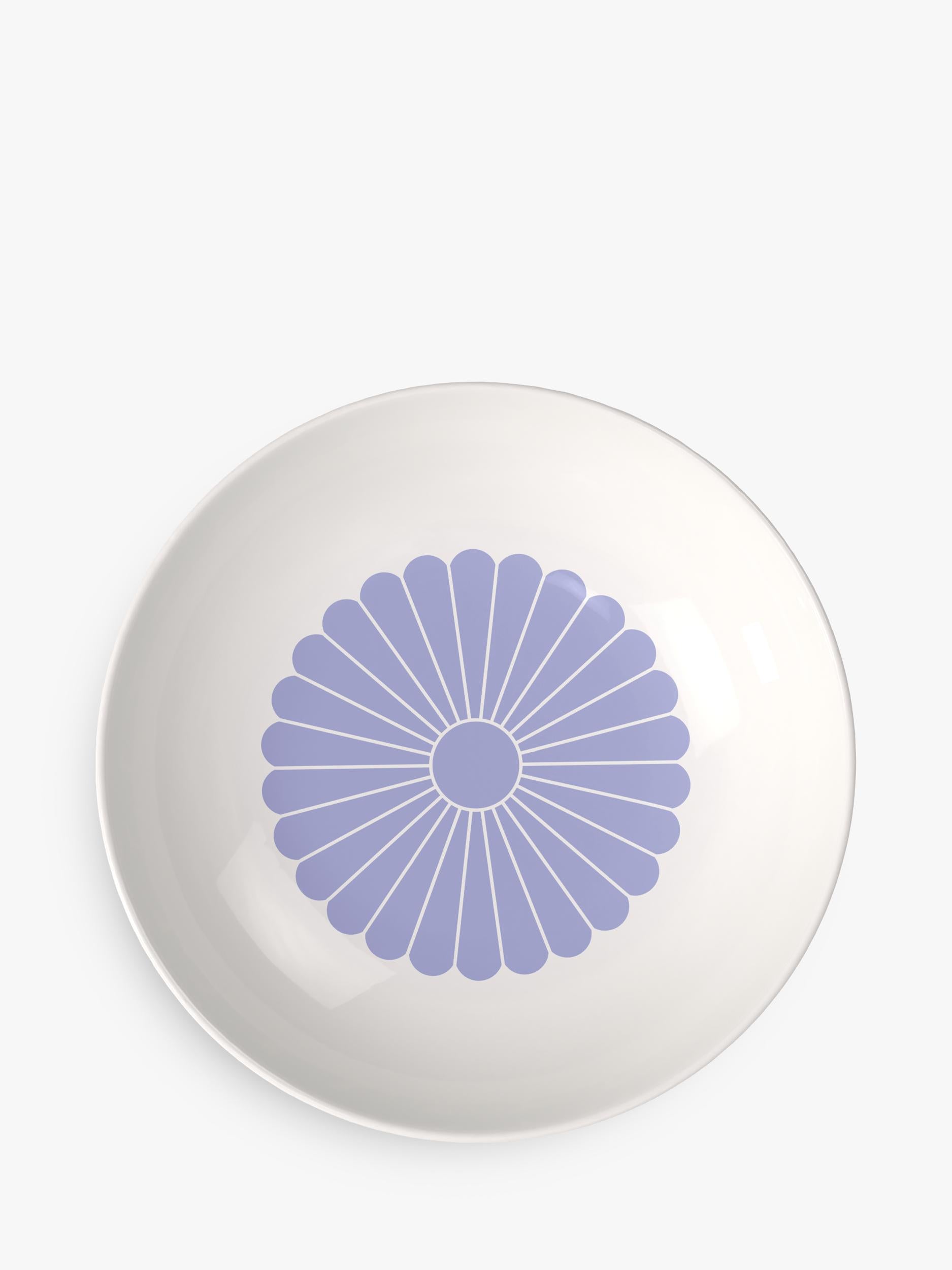 Villeroy & Boch porcelain pasta bowl set of 2, 24cm blue floral pattern (British brand)