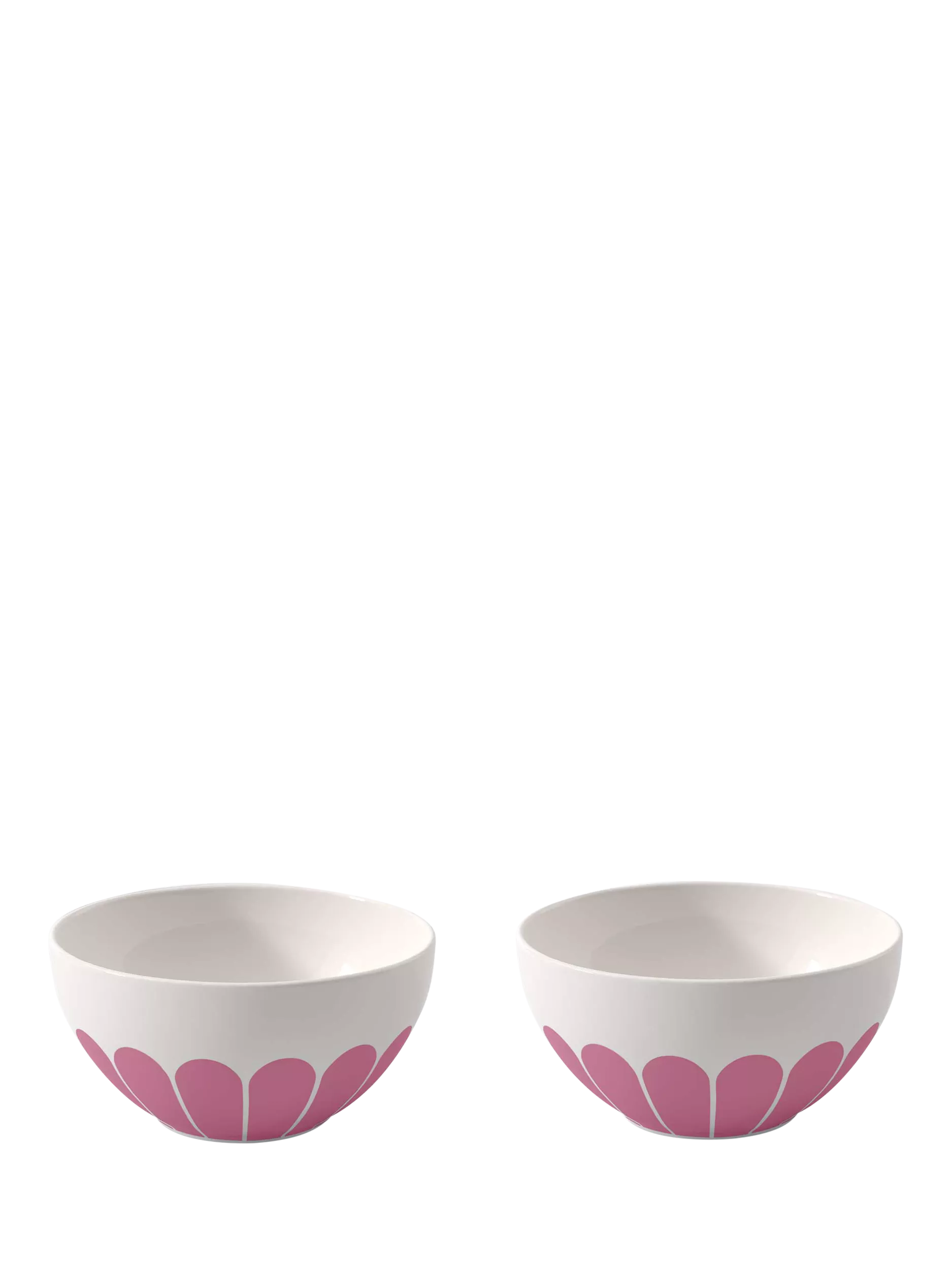 Villeroy & Boch Fleur porcelain cereal bowl in Cassis, set of 2, 14cm (British brand)