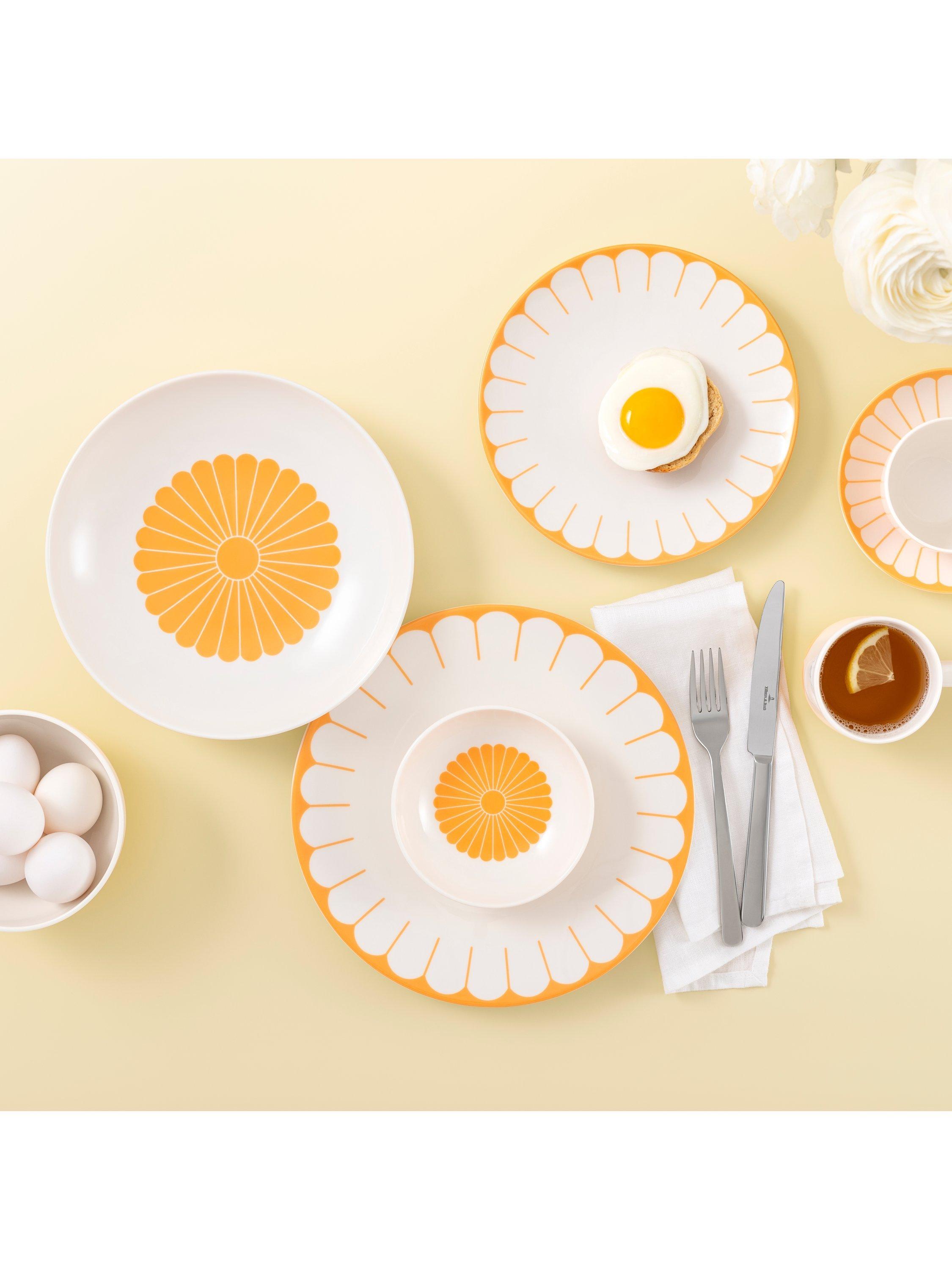 Villeroy & Boch Fleur porcelain pasta bowl set of 2 24cm Soleil (British brand)