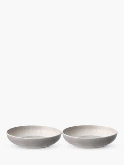 Set of 2 Porcelain Pasta Bowls, 22cm Diameter
