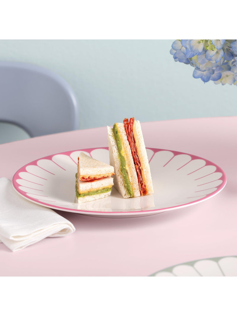 Villeroy & Boch Fleur porcelain dinner plate set of 2, 26cm in Cassis (British brand)