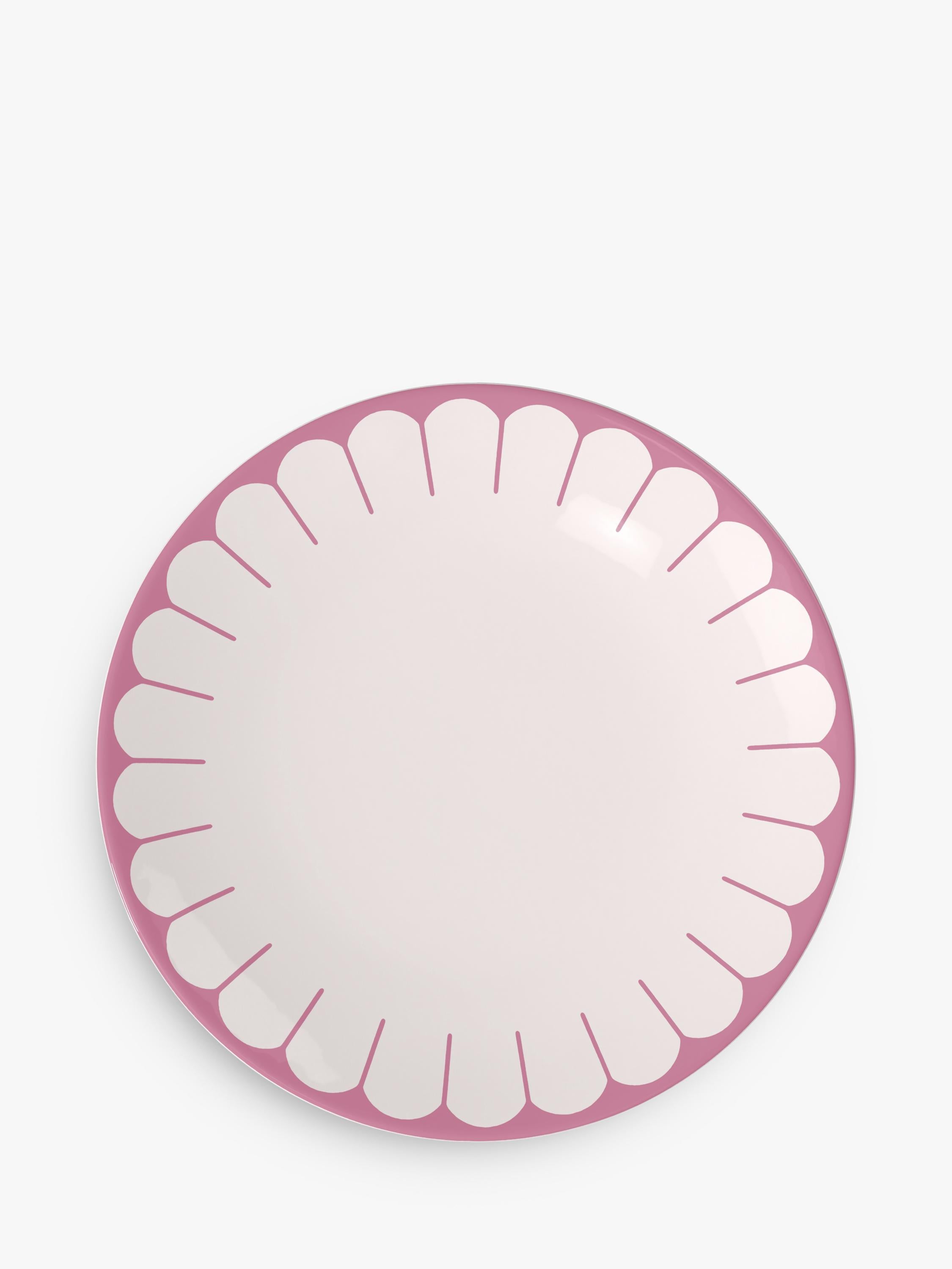 Villeroy & Boch Fleur porcelain dinner plate set of 2, 26cm in Cassis (British brand)