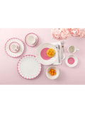 Villeroy & Boch Fleur porcelain dinner plate set of 2, 26cm in Cassis (British brand)