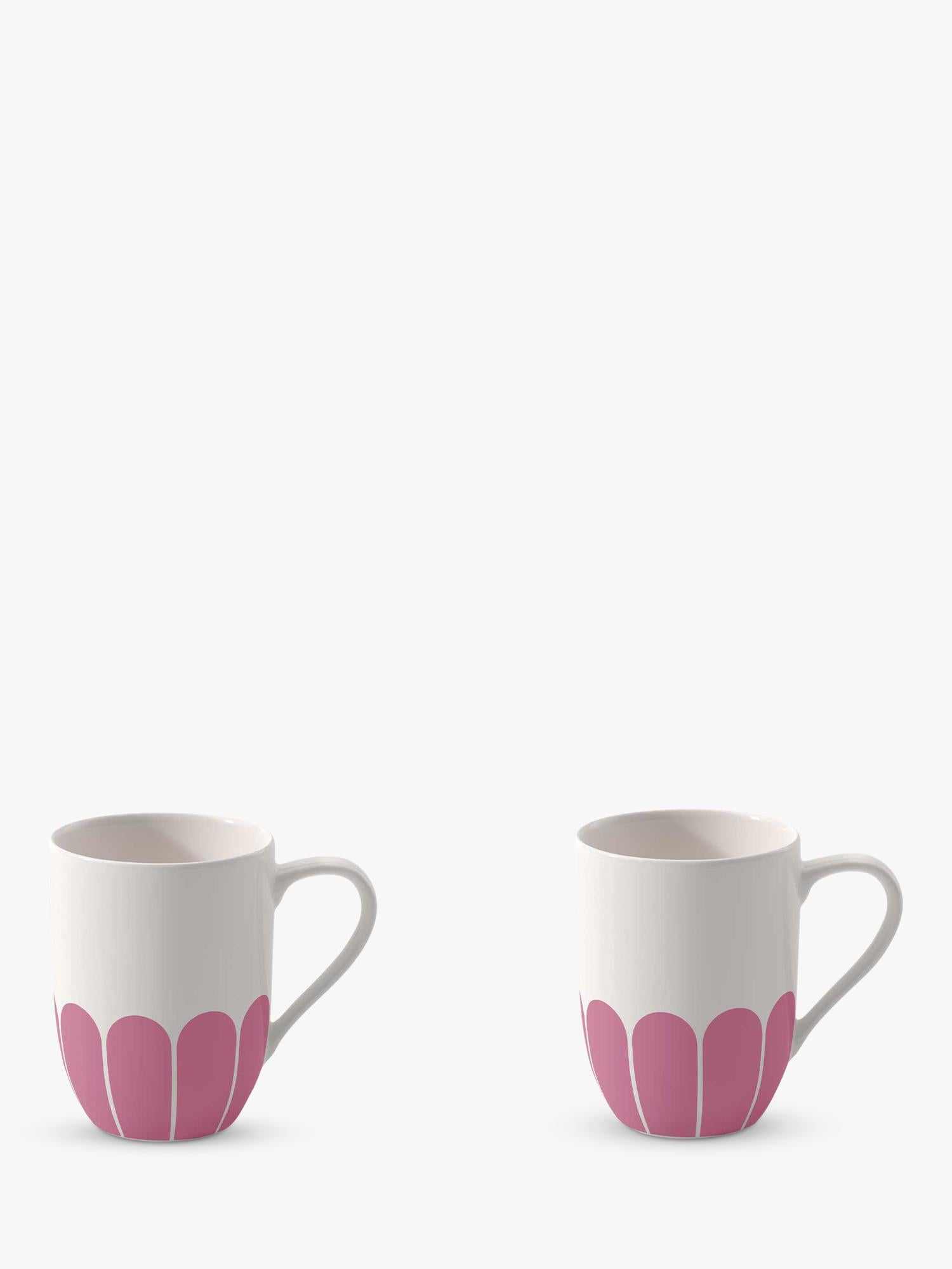 Villeroy & Boch porcelain mug set of 2 with floral design, 290ml, Cassis (British brand)