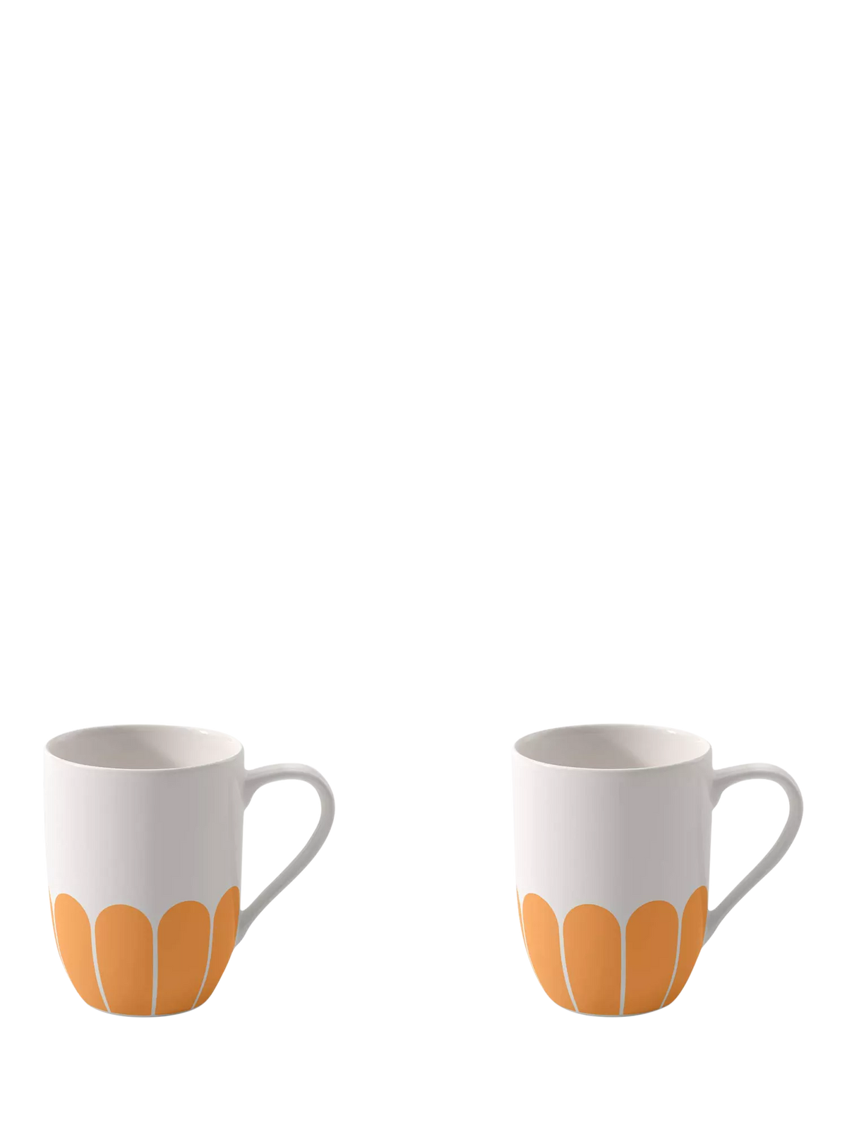 Villeroy & Boch porcelain mug set with floral design, 290ml, set of 2, Soleil (British brand)