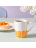 Villeroy & Boch porcelain mug set with floral design, 290ml, set of 2, Soleil (British brand)