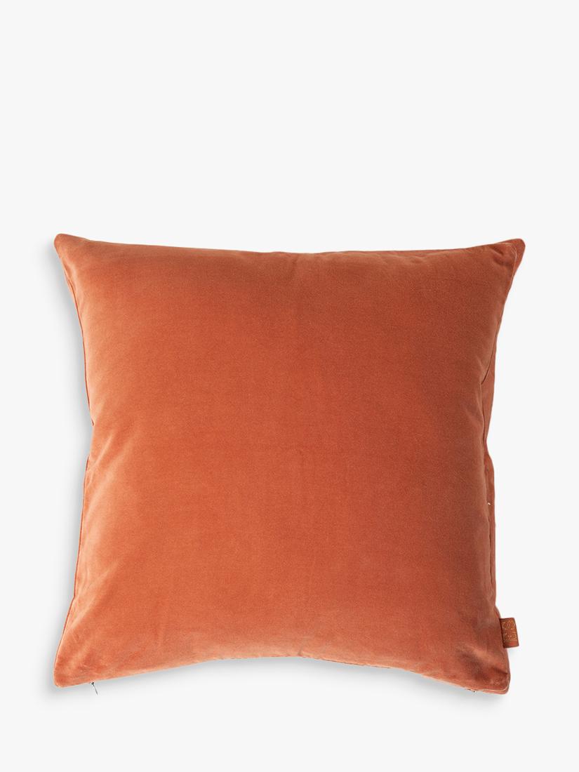 Elizabeth Scarlett Sun Goddess Rust cushion - British product