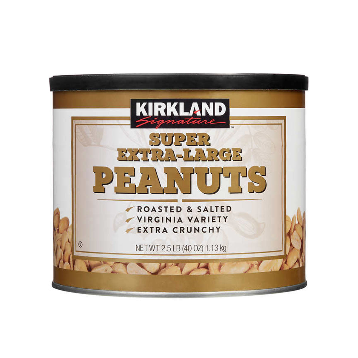 Kirkland Signature roasted and salted peanuts 1.13kg, UK version