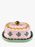 Eleanor Bowmer Electric Coast stoneware butter dish in Multi design - British product