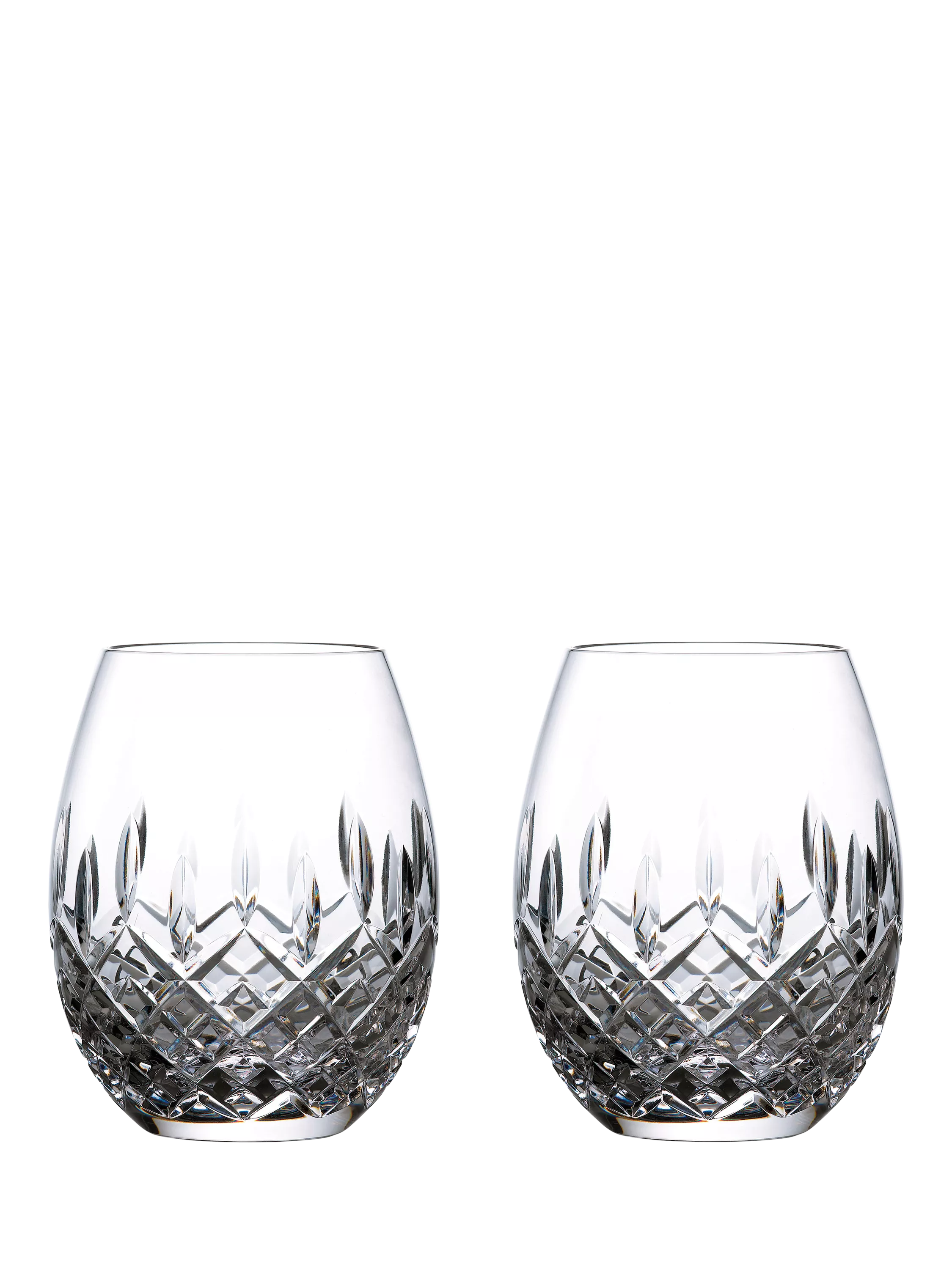 Royal Doulton clear rum tumbler 560ml set, imported from the UK
